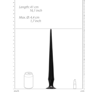 Ouch! - Teksturowane wężowe dildo 42 cm